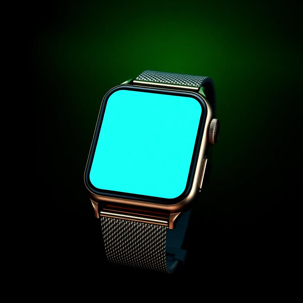 Orbit Square — Metal case with mesh strap